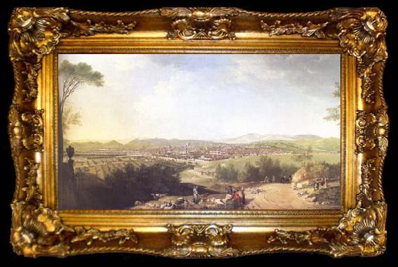 framed  Thomas Patch A distant View of Florence (mk25), ta009-2